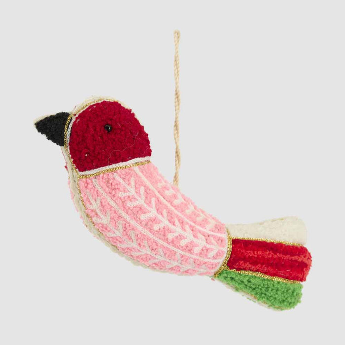 Menara Embroidered Bird Decoration
