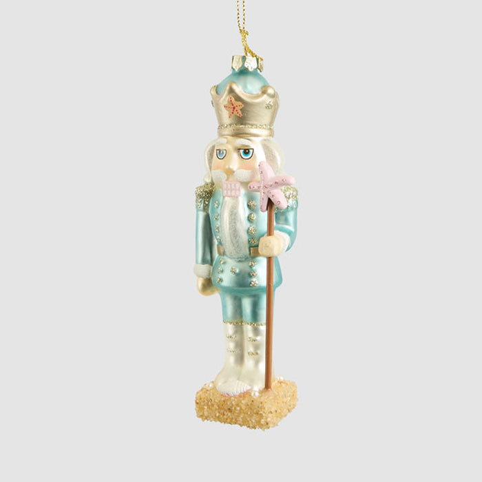 Montauk Nutcracker Glass Tree Decoration