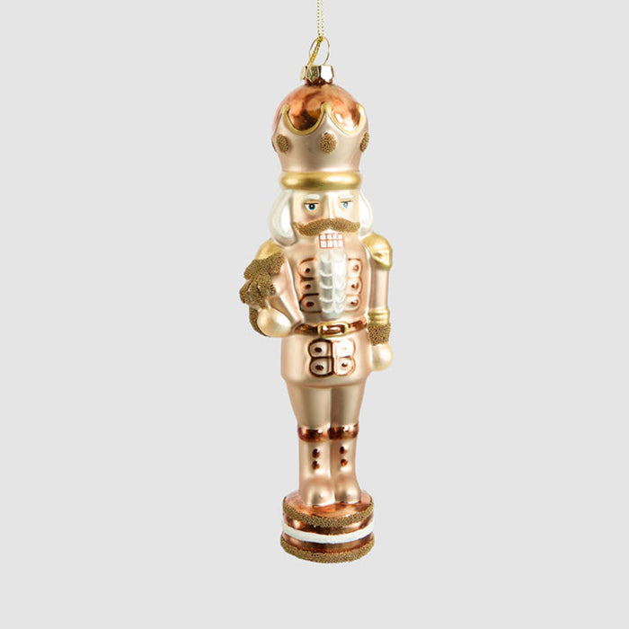 Bronze Age Glass Nutcracker Tree Decoration