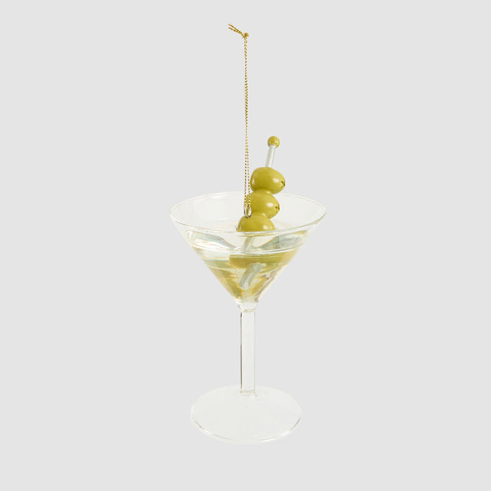 Shaken Not Stirred Glass Tree Decoration