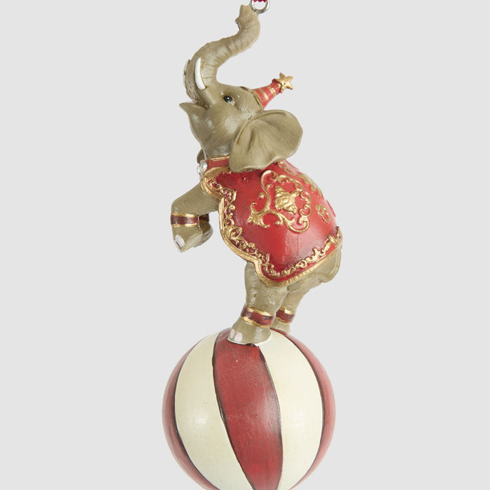Stardust Circus Elephant on Ball Decoration