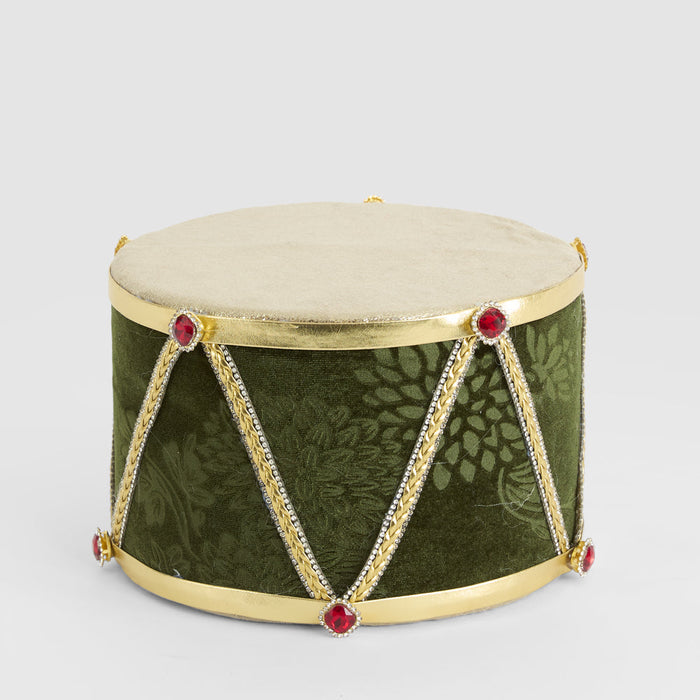 Luxe Velvet Hanging Drum Decoration