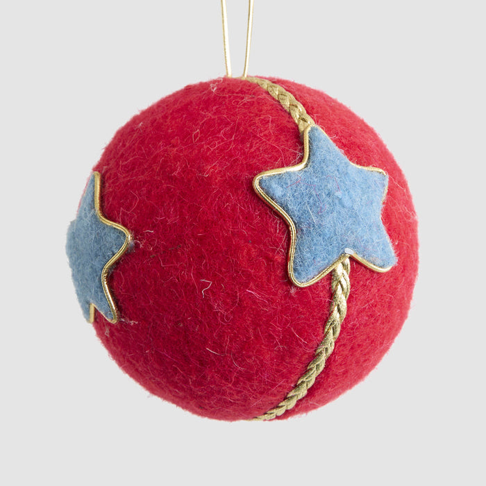 Carnival Star Felt Bauble