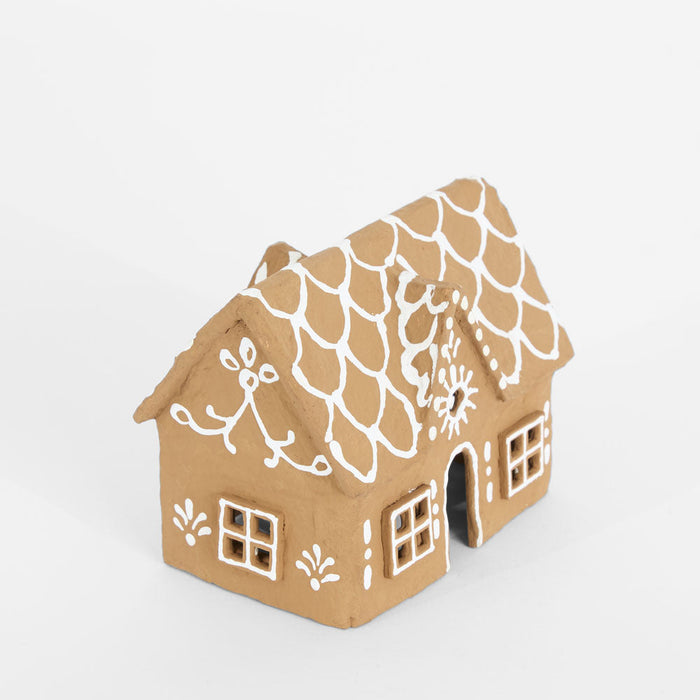 Mache Sweet Gingerbread Cottage