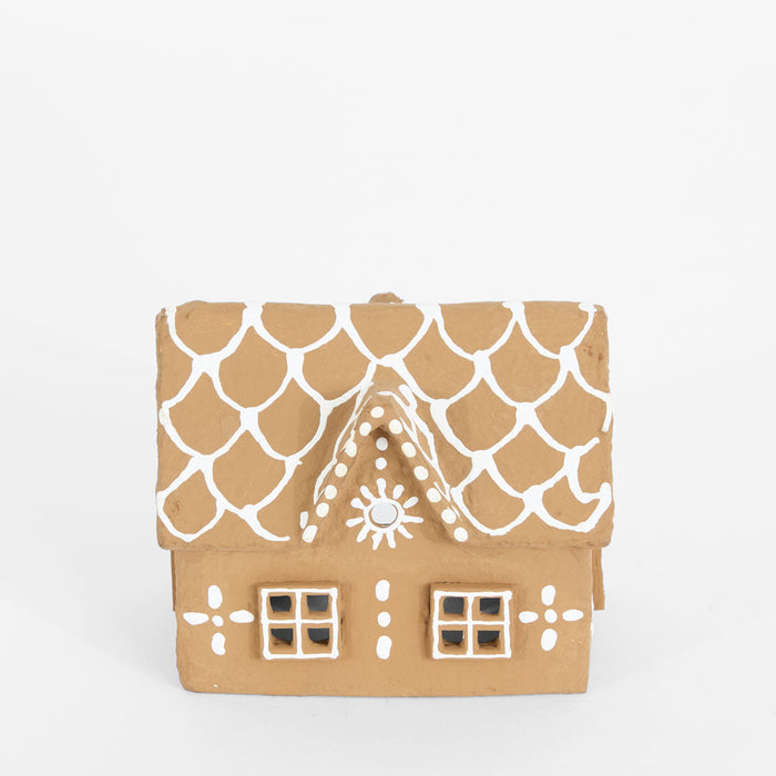 Mache Sweet Gingerbread Cottage