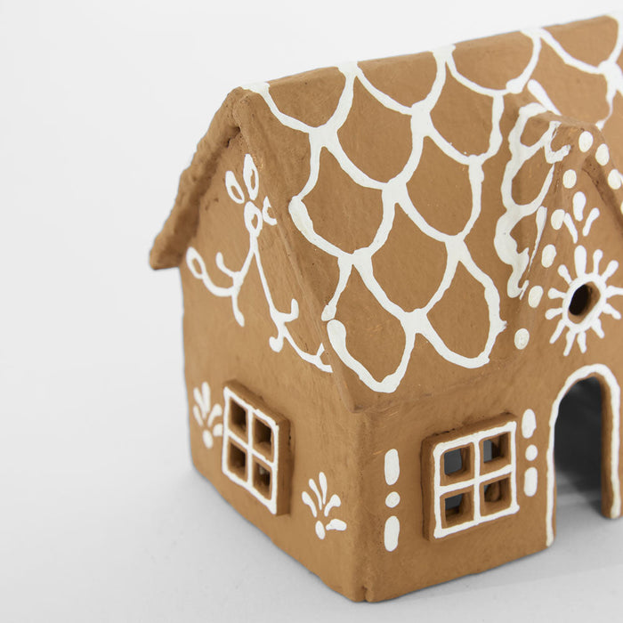 Mache Sweet Gingerbread Cottage