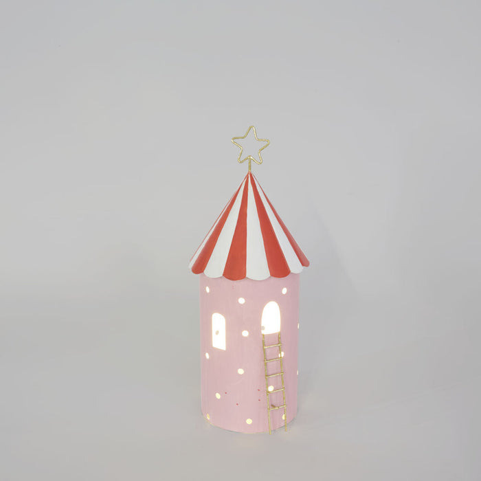 Carnival Tent Tall with LED Pink Small