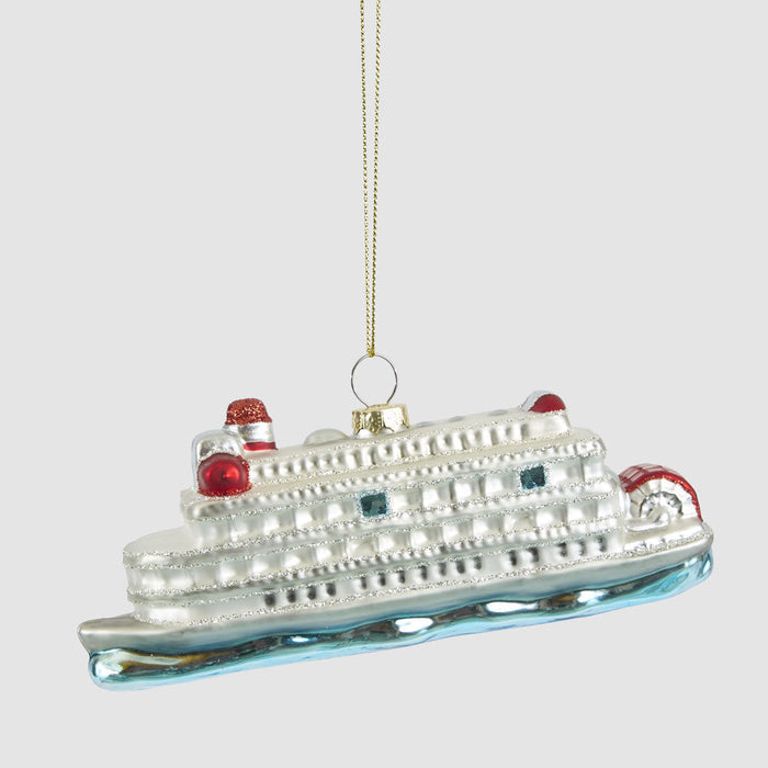 Glitter Titanic Ocean Liner Decoration