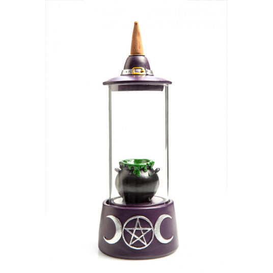Cauldron Glass Case LED Backflow Incense Burner