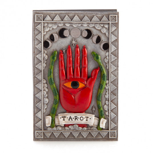 Silver Hamsa Tarot Box