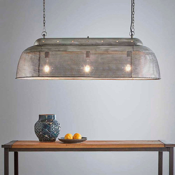 Riva Ceiling Pendant Long Zinc