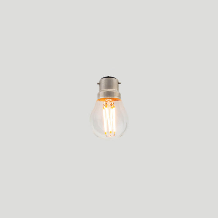 G45 Fancy Round B22 LED Filament - Clear Glass - 3W B22 2200k