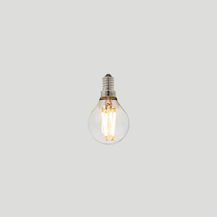 G45 Fancy Round E14 LED Filament - Clear Glass - 3W E14 2200k