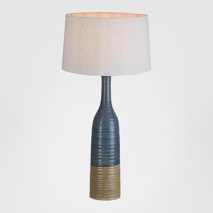 Potters Table Lamp Base Large Grey and Brown- Base Only