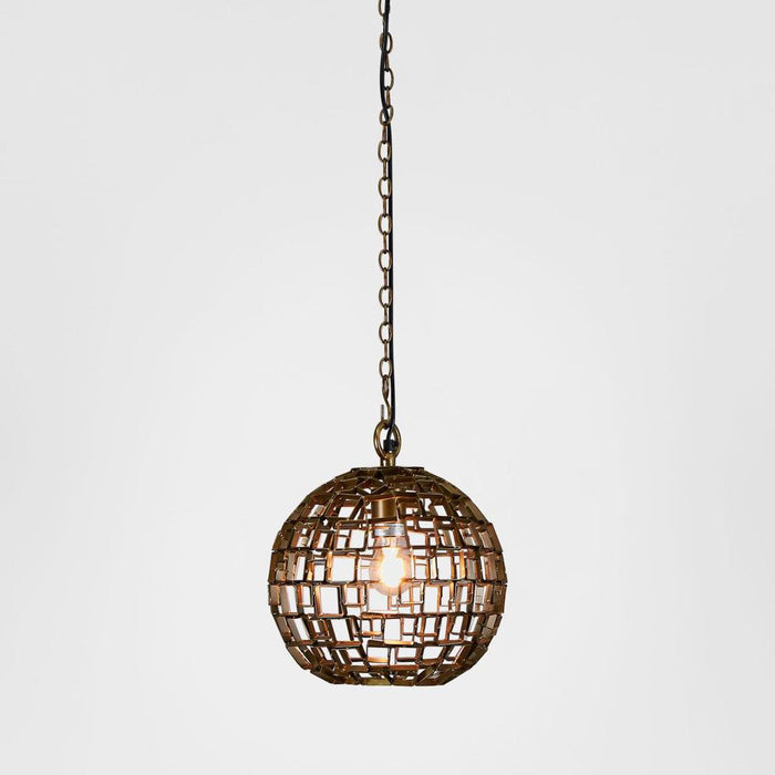 Mondrian Ceiling Pendant Small Antique Brass