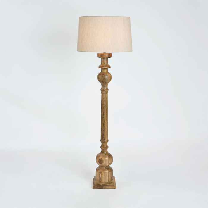 Rook Floor Lamp Base Large Natural- Base Only