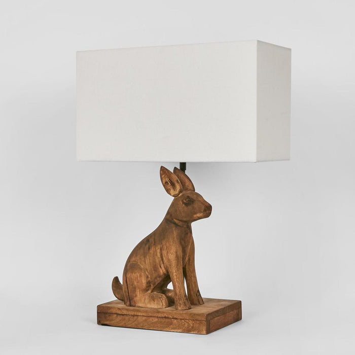 Simon Table Lamp Base Dark Natural- Base Only