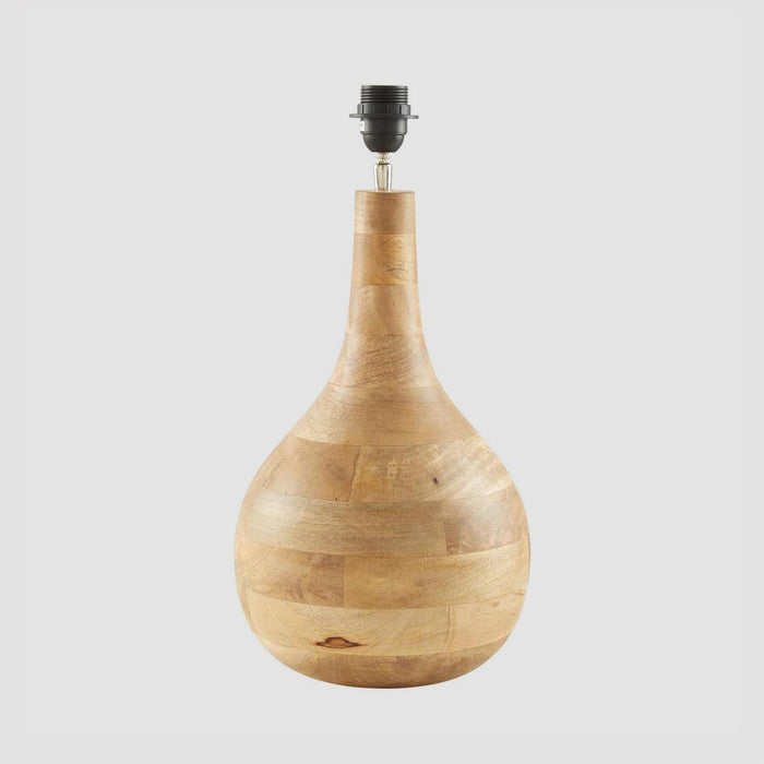 Sarod Table Lamp Base Dark Natural- Base Only