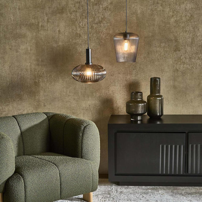Rio Ceiling Pendant Smoky Grey