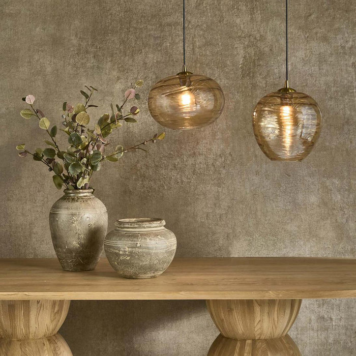 Serenity Ceiling Pendant Amber