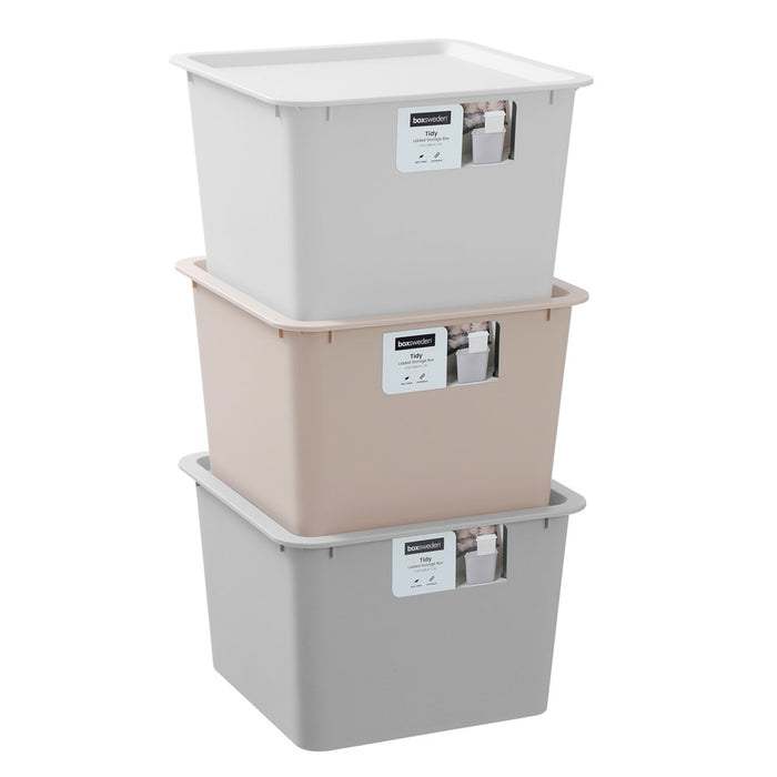 Boxsweden Tidy Box Lidded Square 12L 27X27X18Cm