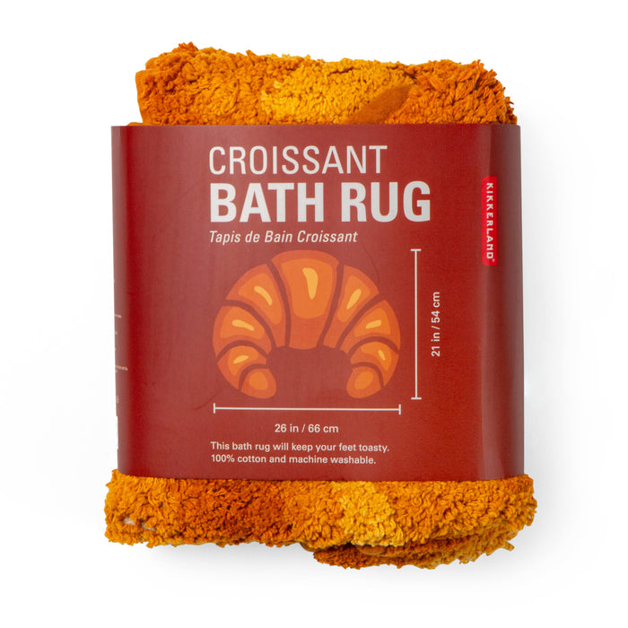 Kikkerland Croissant Bath Rug Brown