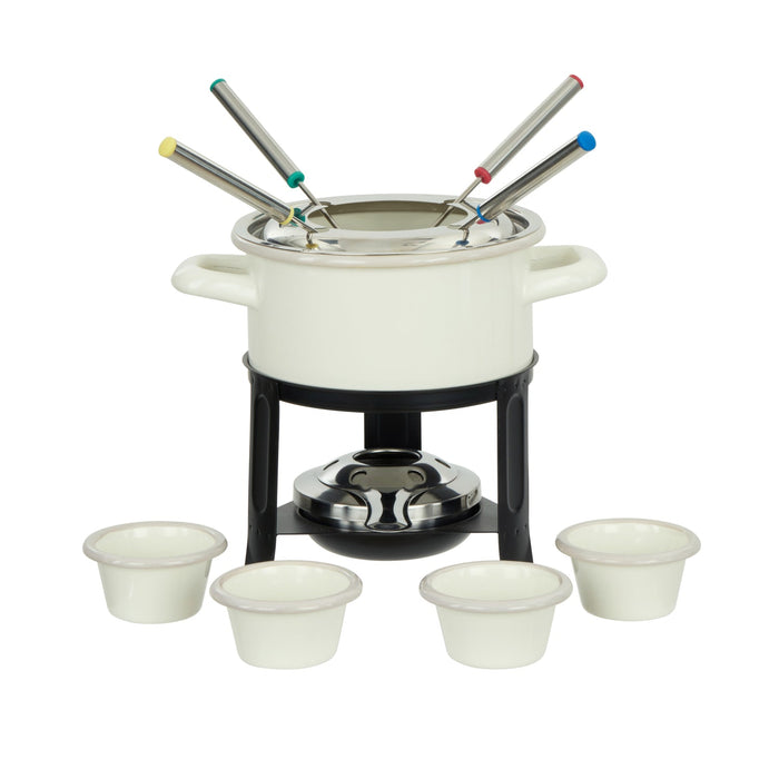 Davis & Waddell Daylesford Enamel 4 Person Fondue Cream