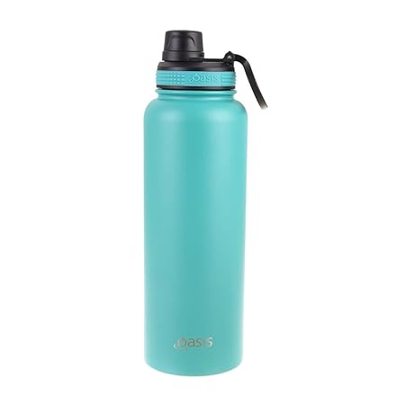 S/S D/WALL INS. SPORTS BOTTLE W/SCREW CAP 550ML TURQUOISE