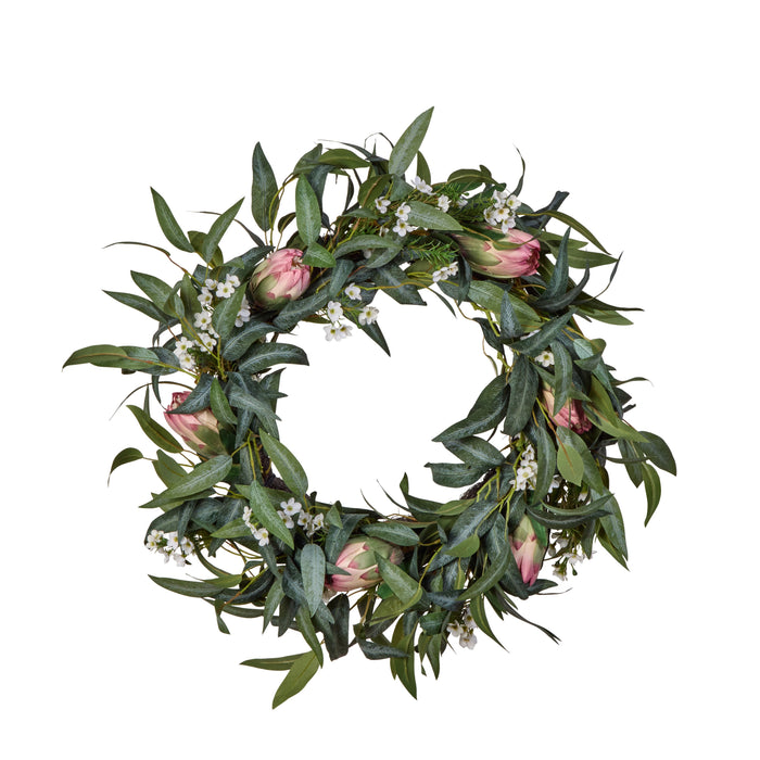 Rogue Pitaya Eucalyptus Wreath Pink