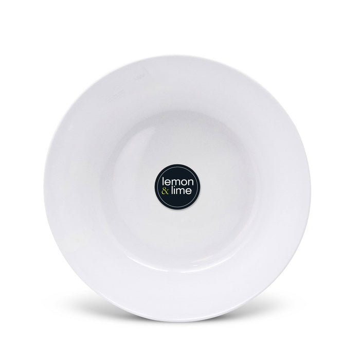 Lemon & Lime MELAMINE SIDE PLATE ROUND 19.5CM WHITE