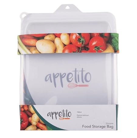SILICONE EXTRA LARGE 1960ML FOOD STORAGE BAG WHITE