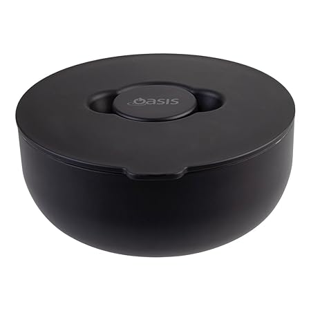 S/S D/ WALL INS. FRESH-N-GO LUNCH BOWL 950ML BLACK