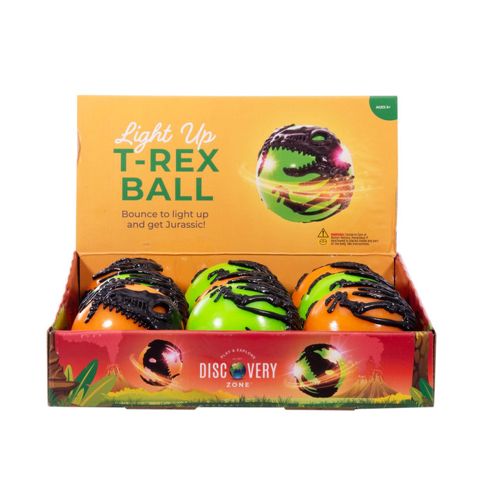 Discovery Zone Light Up T-Rex Skeleton Ball