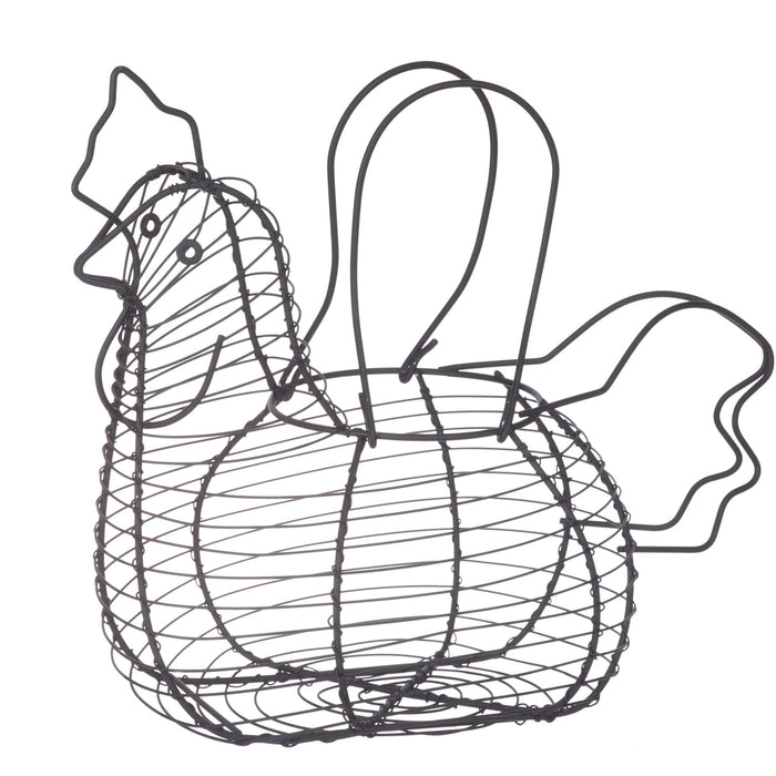 Davis & Waddell Chicken Egg Basket Black