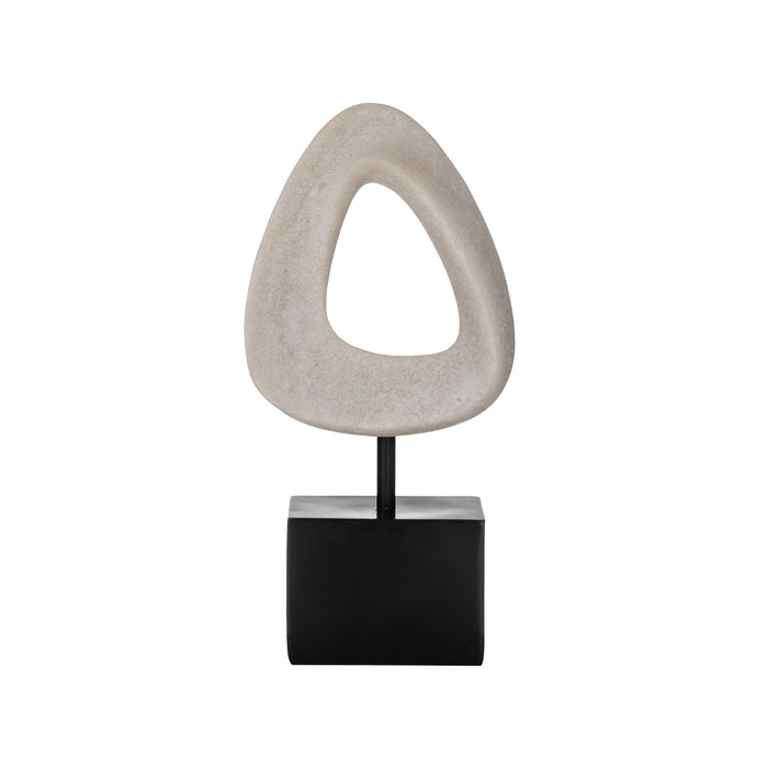 Grand Designs Ridge Sculpture Off White & Black