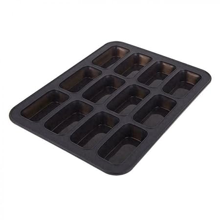 12 CUP MINI LOAF PAN 32.5 X 24.5 X 2.7CM CHARCOAL