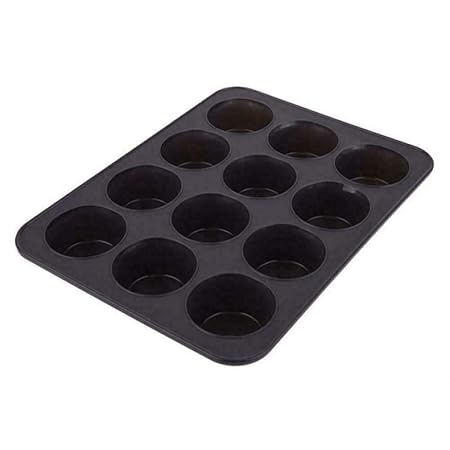 12 CUP MUFFIN PAN 32.5 X 24.5 X 3.7CM CHARCOAL