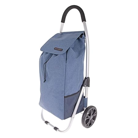 "URBAN" ALUMINIUM SHOPPING TROLLEY STEEL BLUE