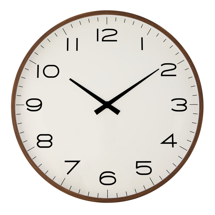 Amalfi Cody Wall Clock White & Walnut