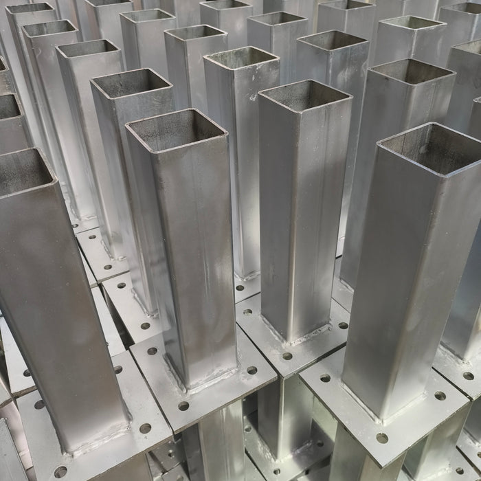 House Stump BOLT DOWN BASEPLATE SUIT 75mm, 89mm & 100mm POST (2 HOLES)