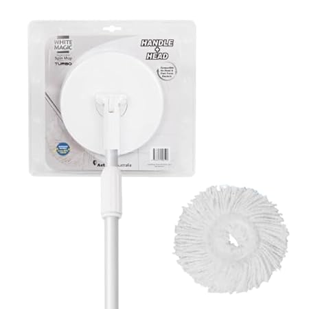Turbo Spin Mop Hand Press Handle Plus Head
