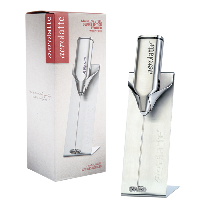 PROFESSIONAL S/S MILK FROTHER W/STAND STAINLESS STEEL