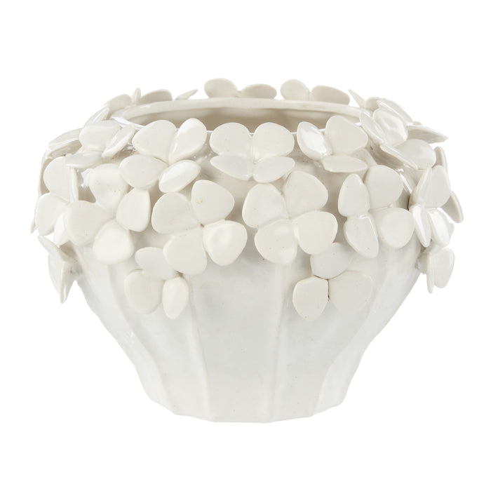 Society Home Hyacinth Ceramic Vase White
