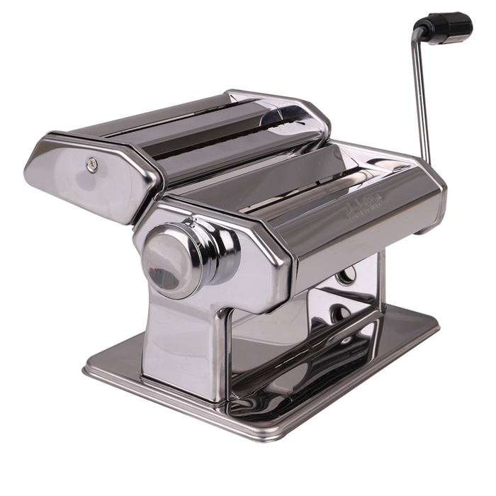 PASTA MACHINE W/DETACHABLE CUTTERS (EXTRA WIDE)180MM CHROME