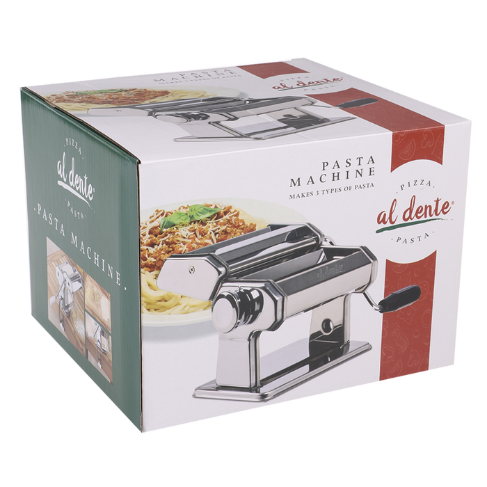PASTA MACHINE W/DETACHABLE CUTTERS 150MM CHROME