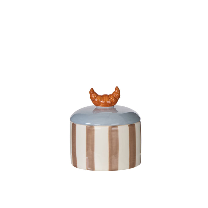 Emporium Colette Croissant Stripe Cannister Multi Coloured