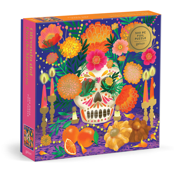 Galison Ofrenda del D¨ªa de Muertos Foil Puzzle 500pcs Multi-Coloured