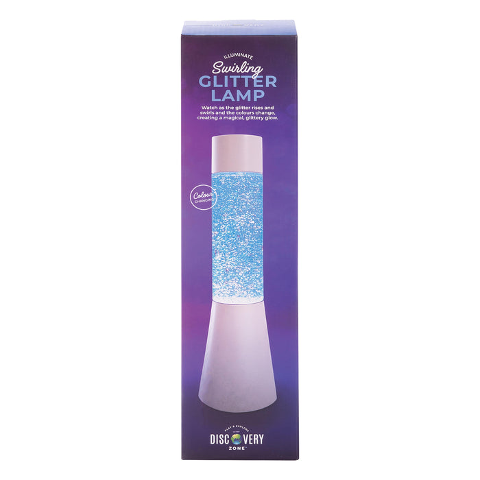 Discovery Zone Glitter Lamp White
