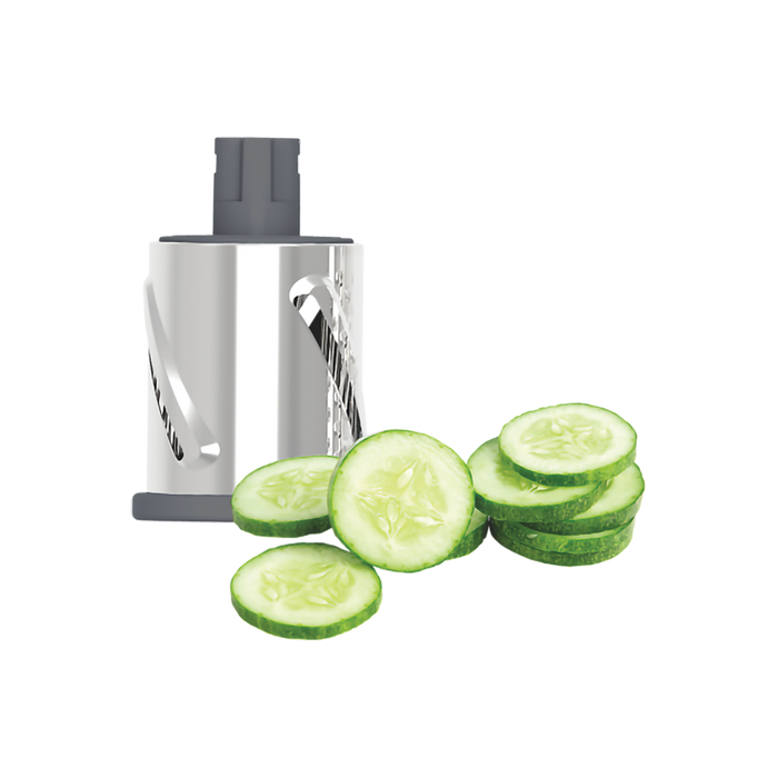 DRUM GRATER SUCTION BASE W/3 BLADES WHITE/GREY