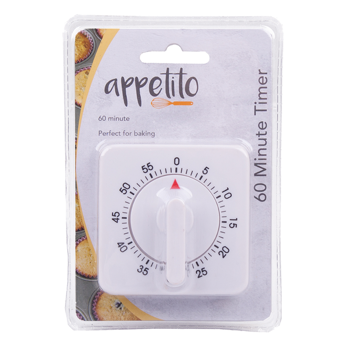 60 MINUTE TIMER SQUARE WHITE
